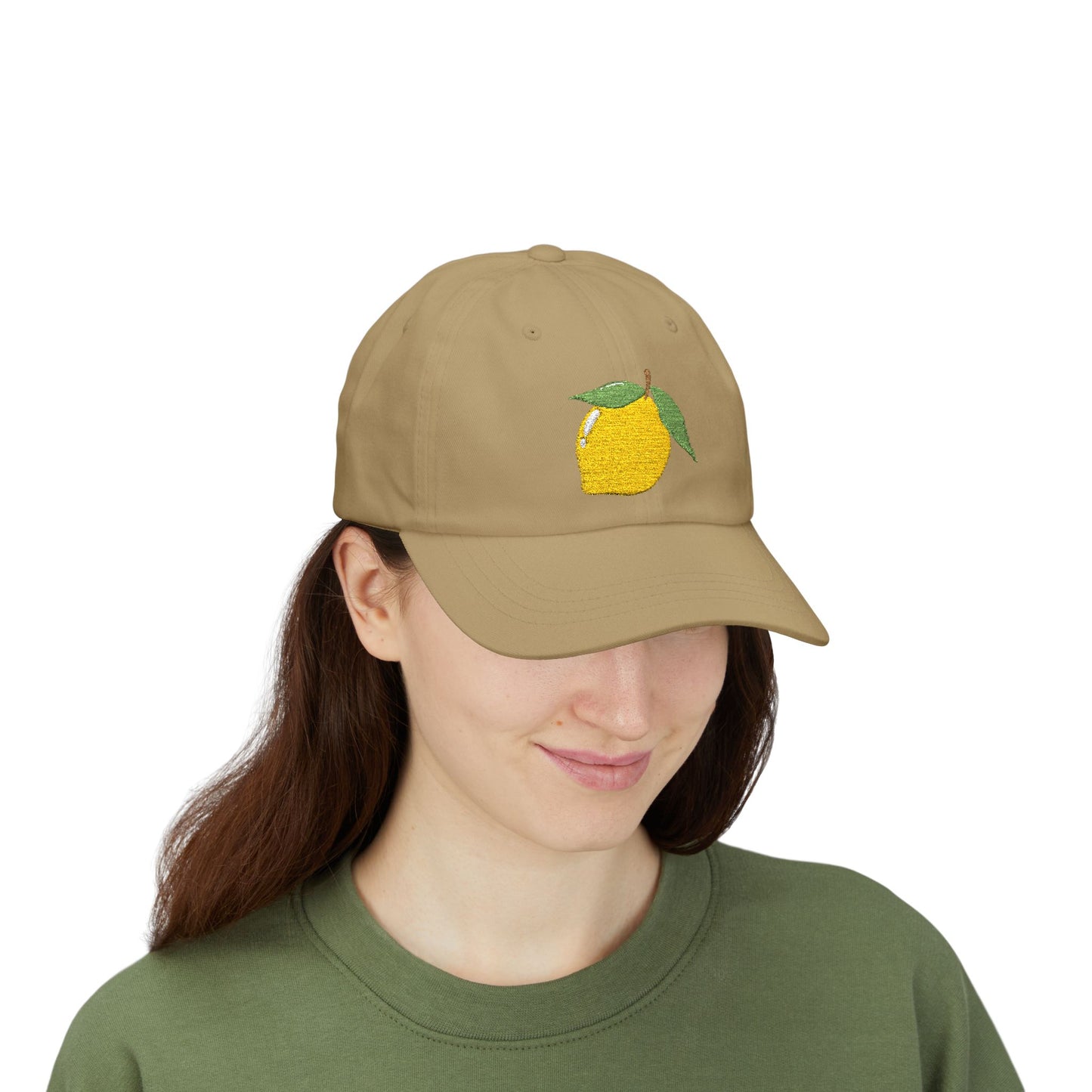 Lemon Embroidered Dad Cap Amalfi Capri Sicily Lemon Baseball Hat