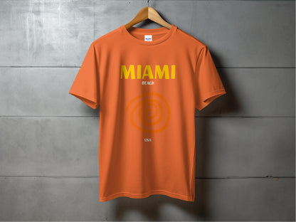 MIAMI Beach USA Design Graphic T-Shirt product type