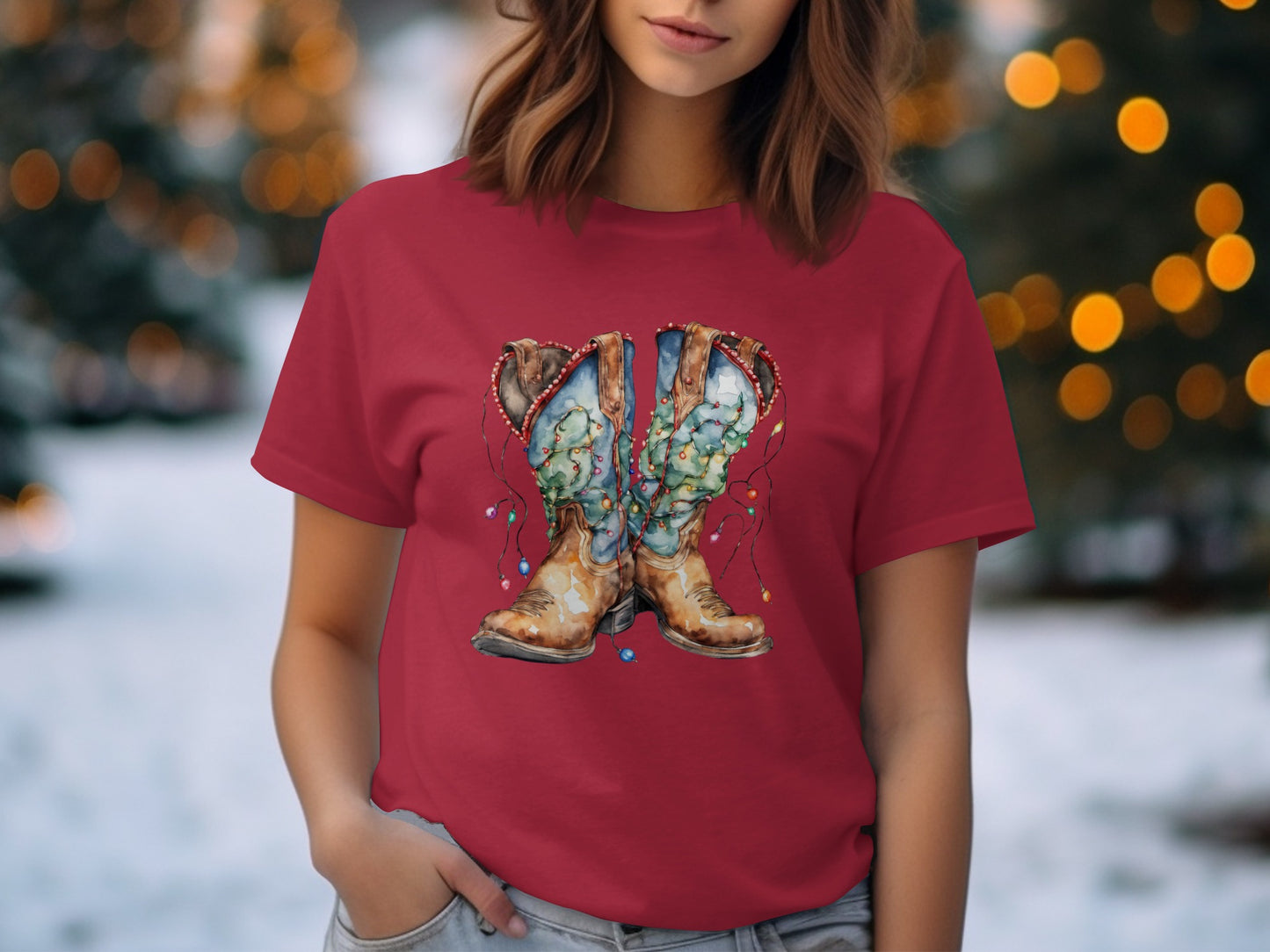 Unique Cowboy Boots Graphic Tee Shirt product type