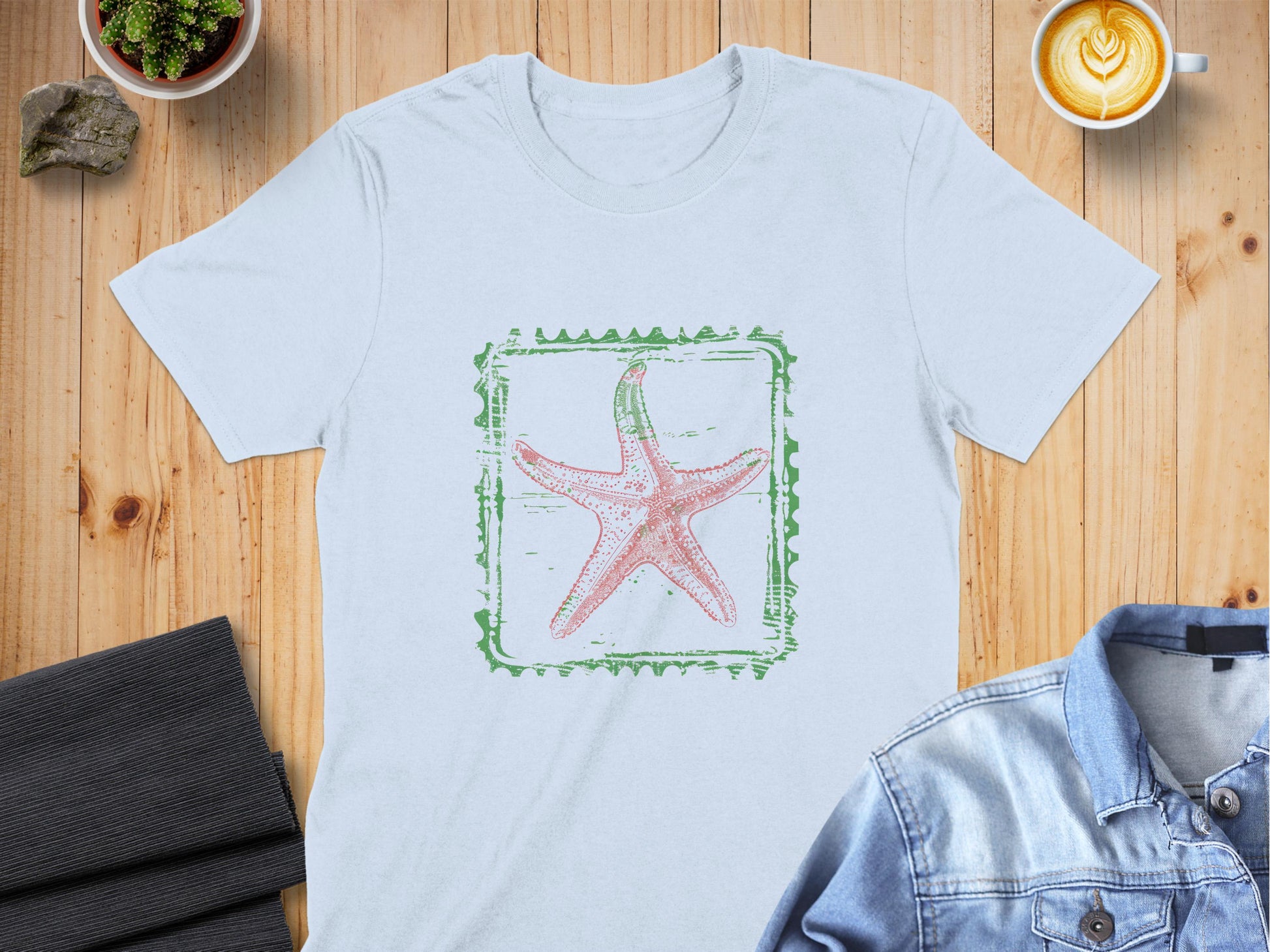 Starfish Design Graphic Tee Shirt product