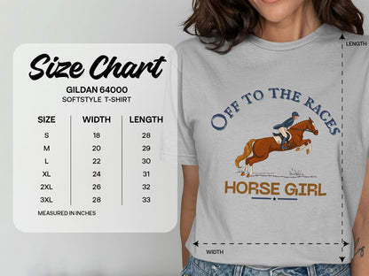 Horse Girl Off to the Races Graphic T-Shirt product