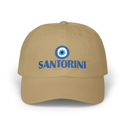 Santorini Evil Eye Dad Cap – Greek Island Embroidered Baseball Hat