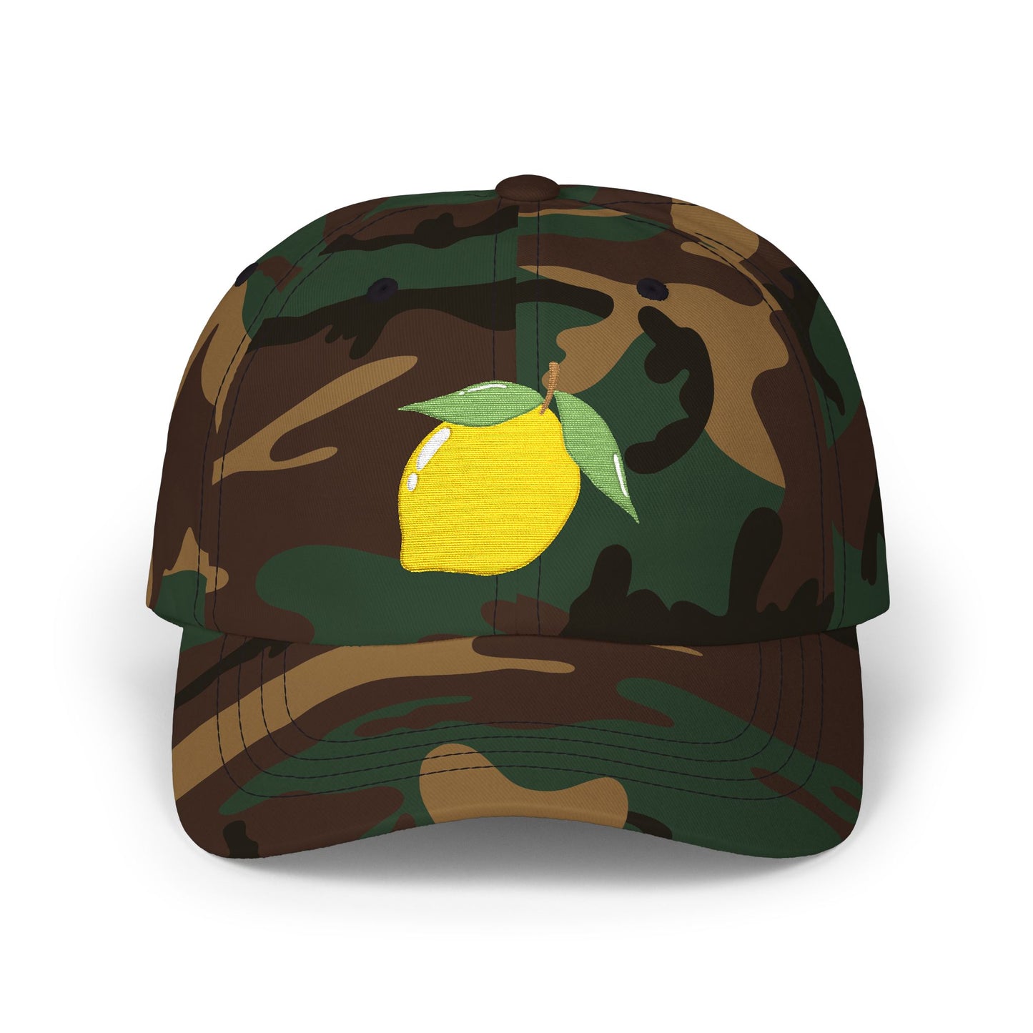 Lemon Embroidered Dad Cap Amalfi Capri Sicily Lemon Baseball Hat