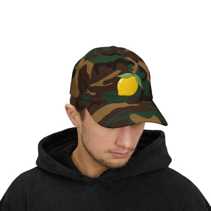 Lemon Embroidered Dad Cap Amalfi Capri Sicily Lemon Baseball Hat