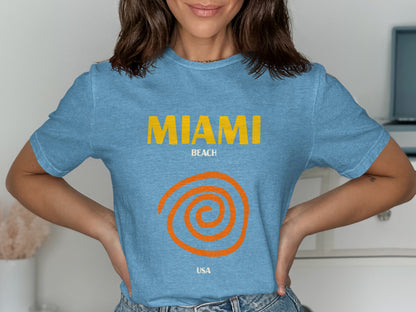 Miami Beach USA Spiral Graphic Women's T-Shirt product