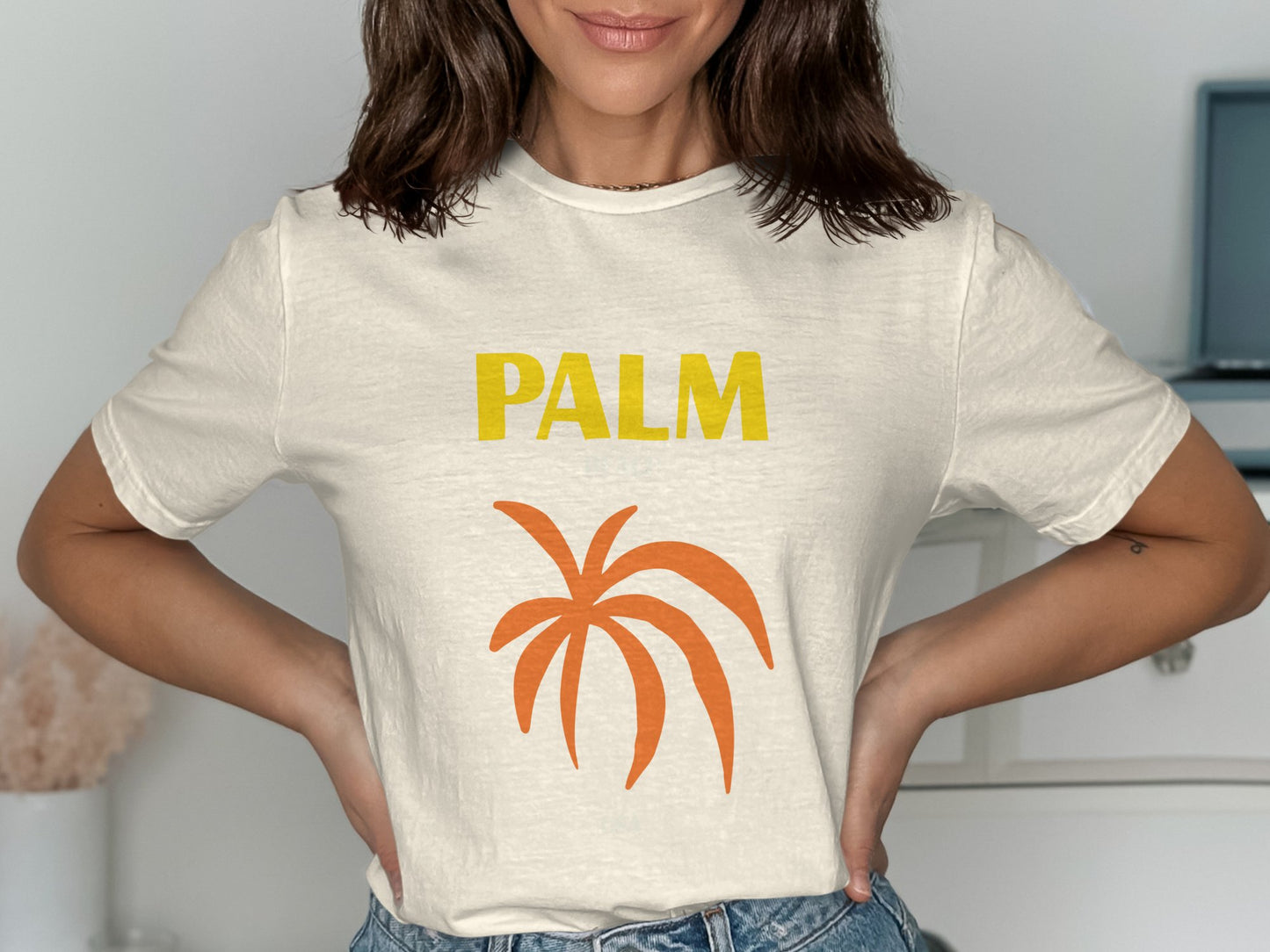 Trendy Palm Graphic Tee Casual Summer T-Shirt product