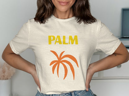 Trendy Palm Graphic Tee Casual Summer T-Shirt product