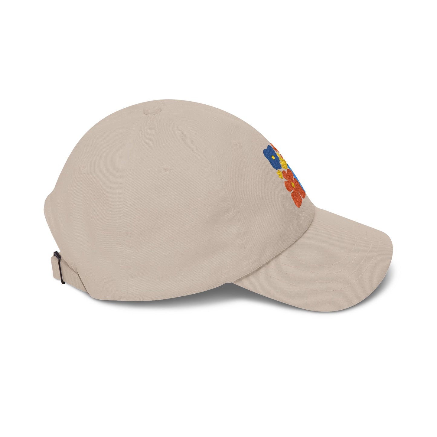 Boho Floral Baseball Dad Cap Retro Colorful Embroidered Flowers