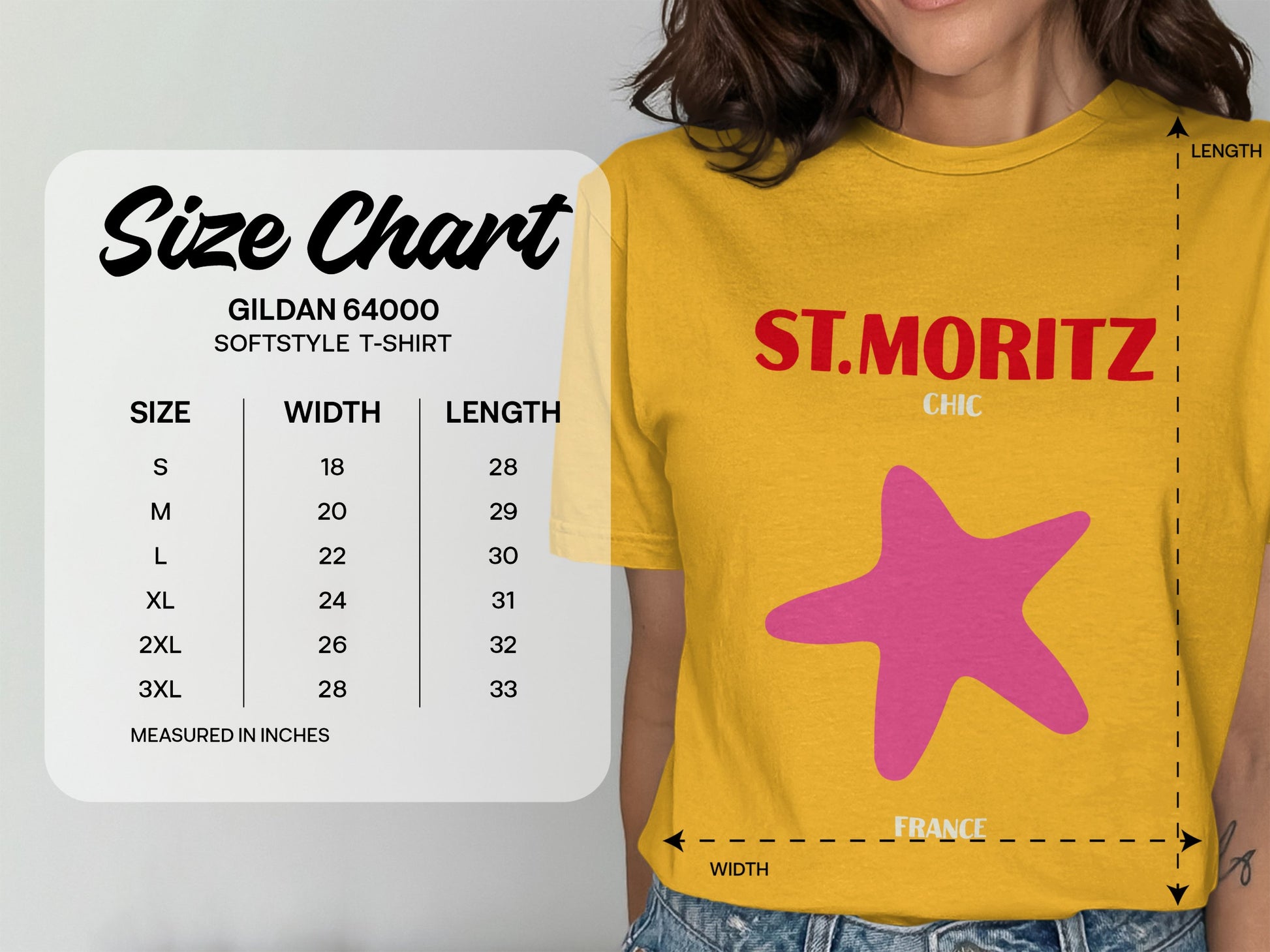 St. Moritz Chic Star Design Softstyle T-Shirt product