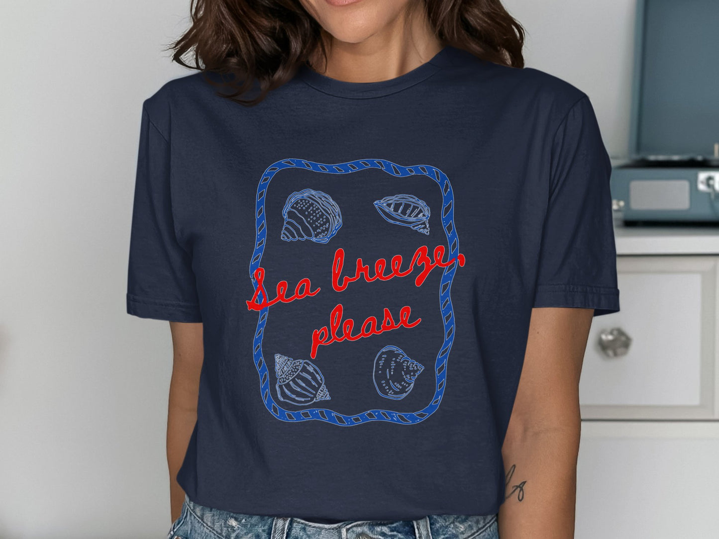 Sea Breeze Please Graphic Printed T-Shirt product