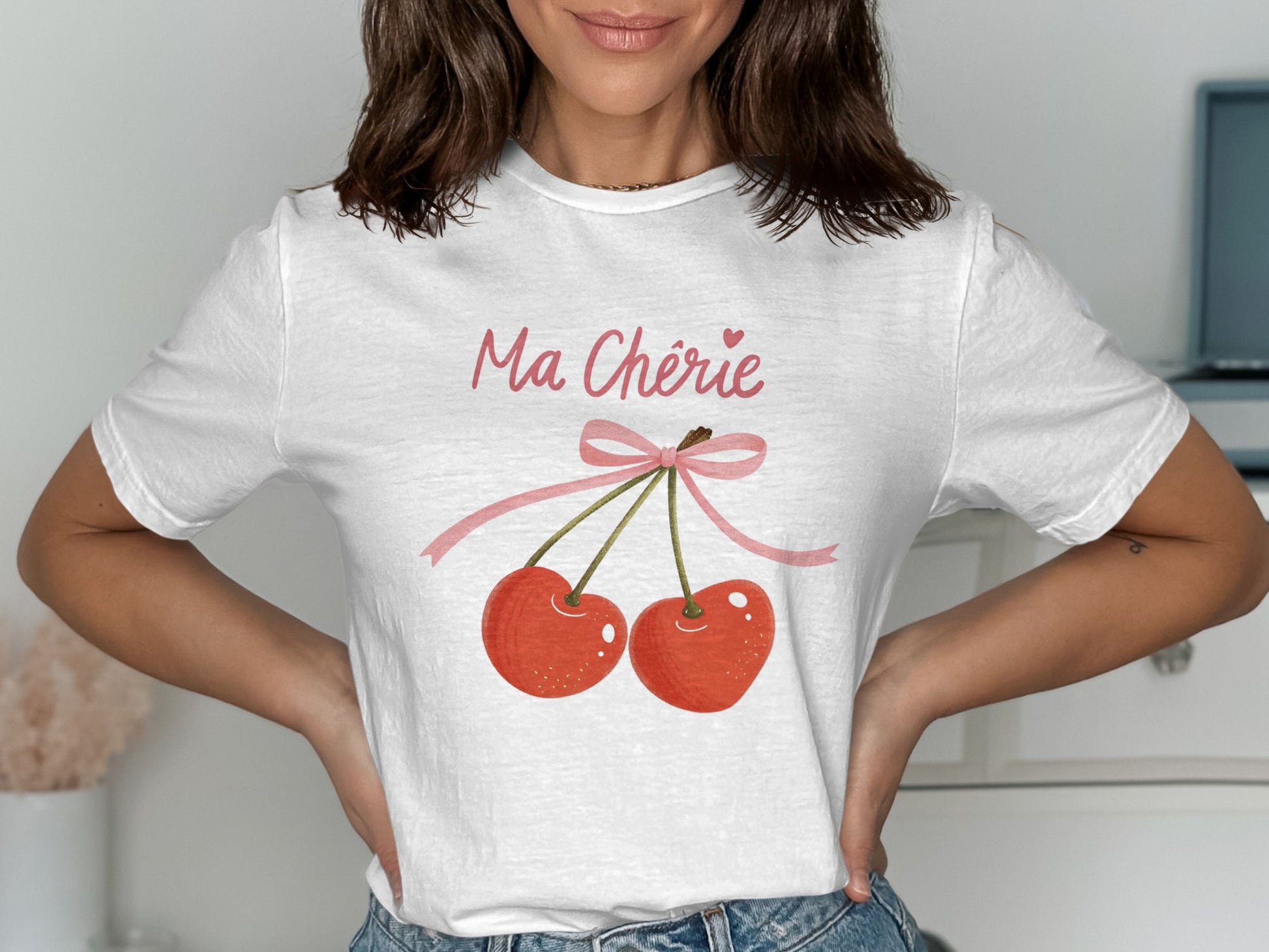 Cute Ma Chérie Cherry Graphic Tee product