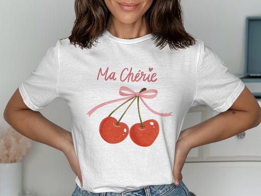 Cute Ma Chérie Cherry Graphic Tee product