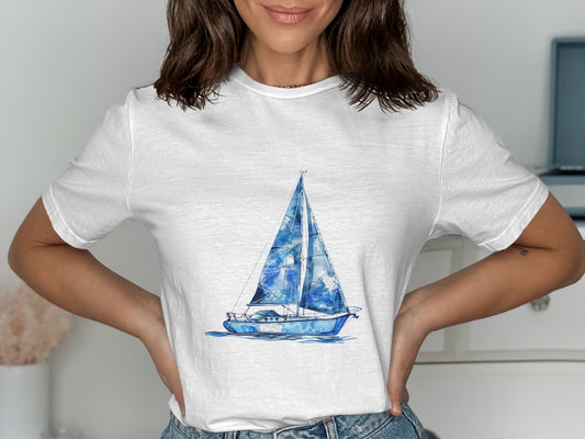 Sailing Ship Graphic on Casual Wear for Summer product type