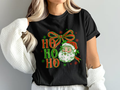 Festive Ho Ho Ho Santa Claus Graphic T-Shirt product type