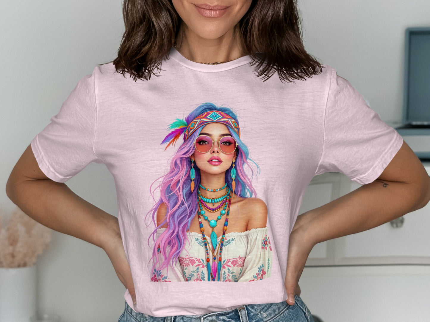 Colorful Bohemian Art Graphic Tee product type