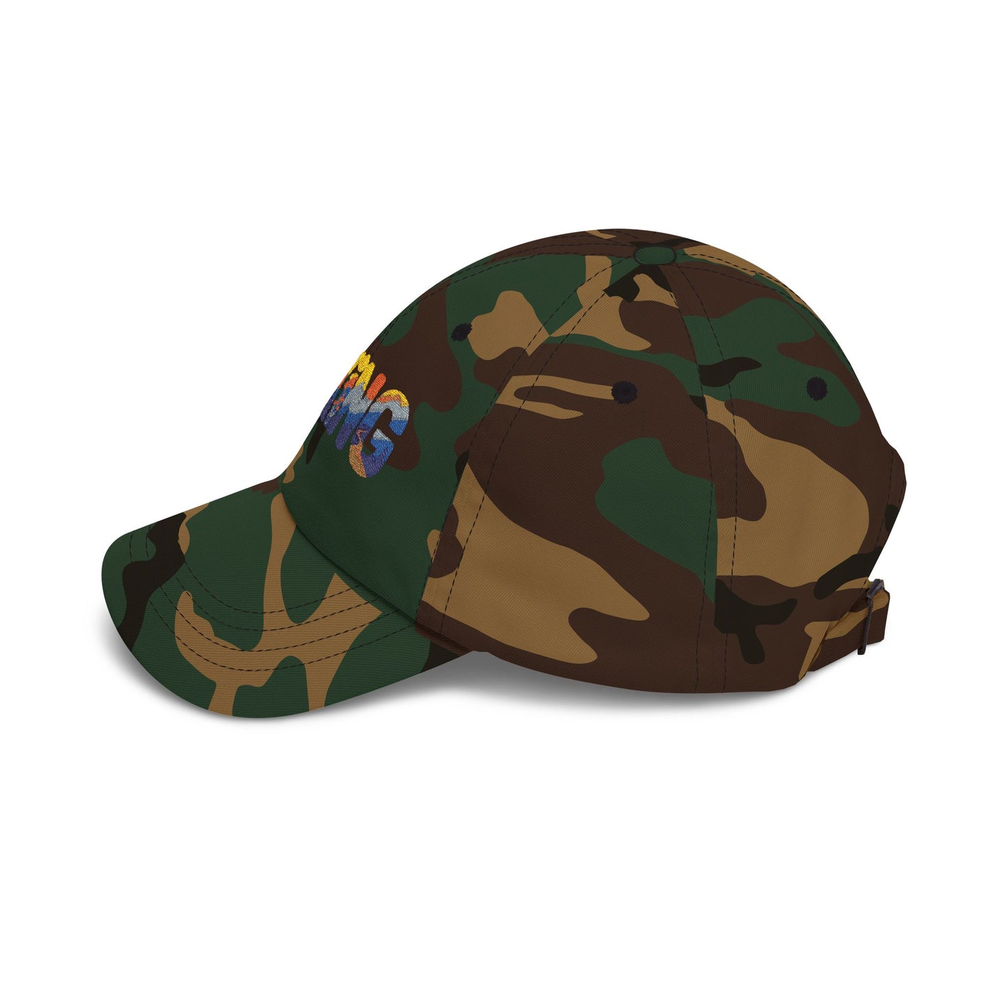 Hiking Dad Cap – Mountain Scenic Embroidered Hat for Outdoor Lovers