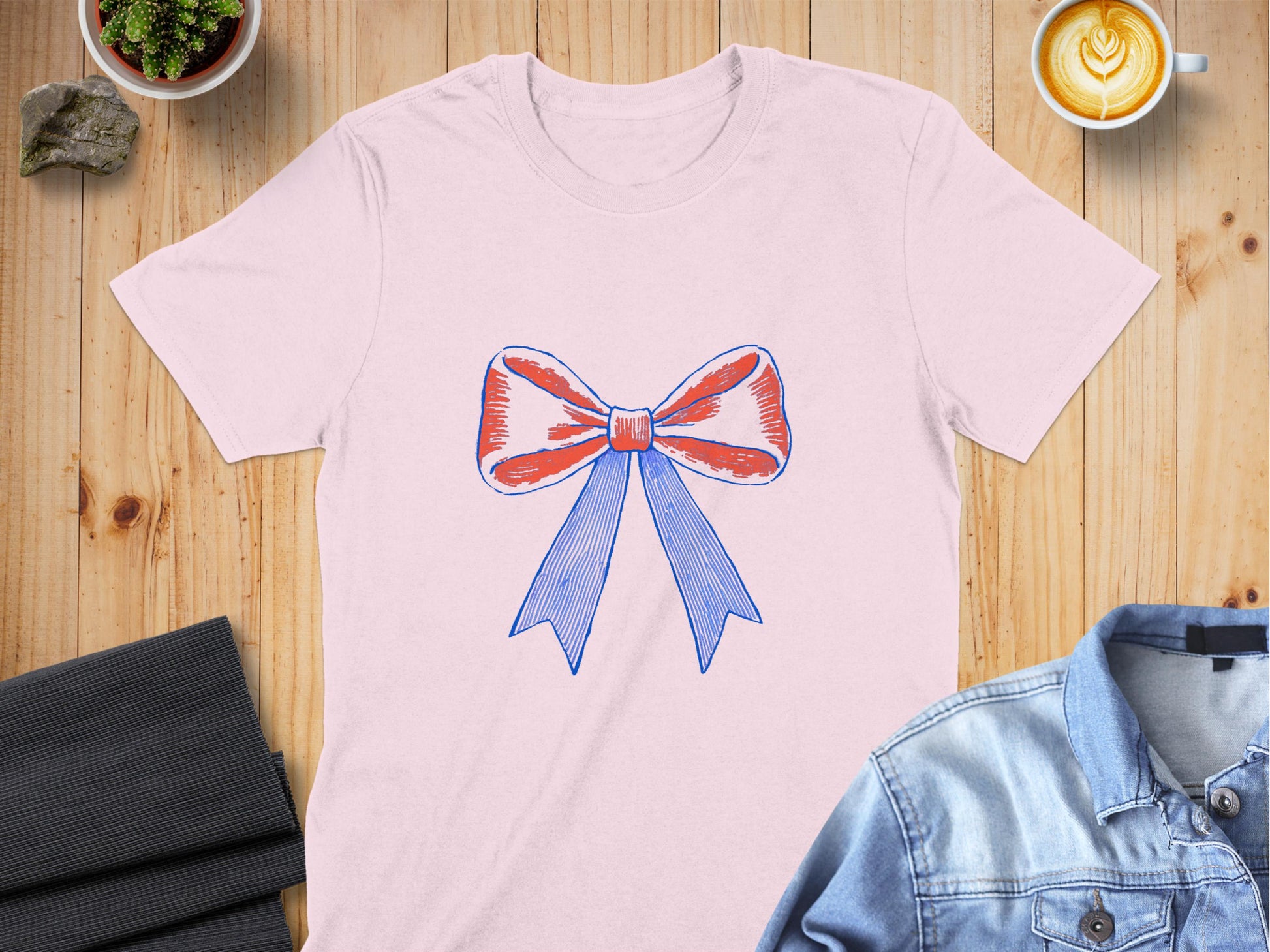 Decorative Bow Design T-shirt Casual Daily Wear product
