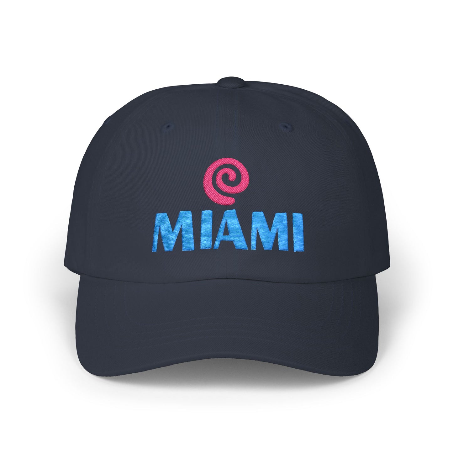 Miami Embroidered Dad Cap — Retro Coastal Baseball Hat