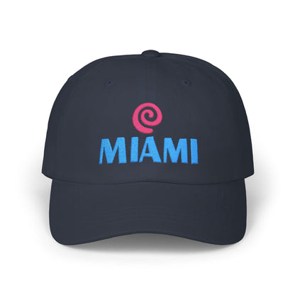 Miami Embroidered Dad Cap — Retro Coastal Baseball Hat