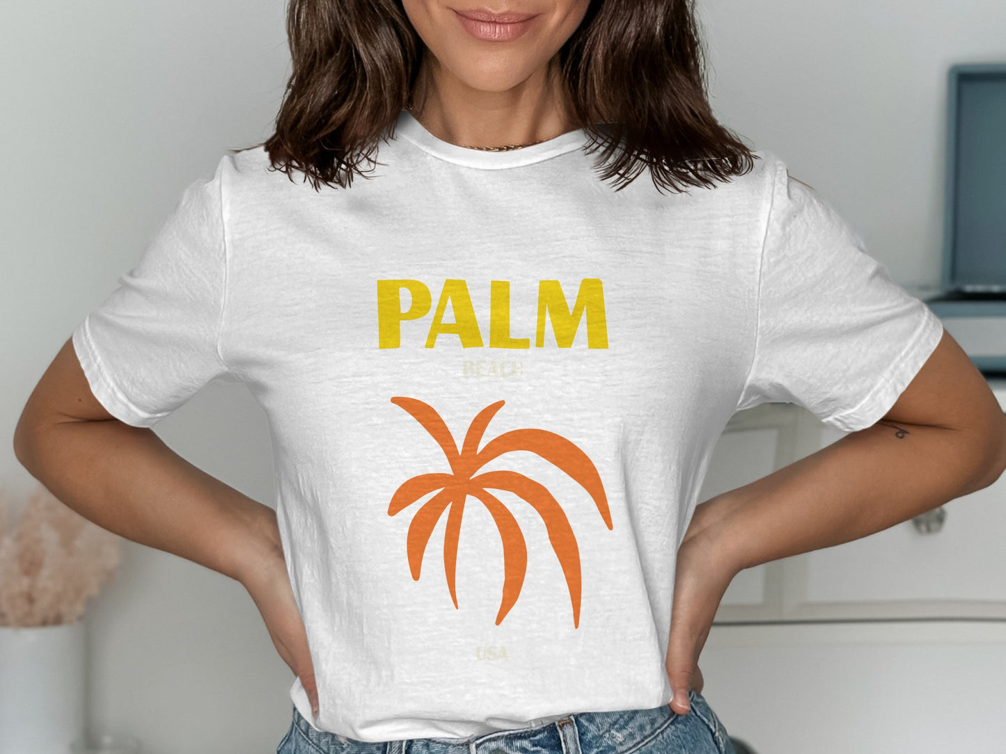 Stylish Palm Beach USA Graphic T-shirt product type