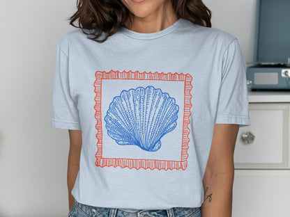 Elegant Seashell Graphic Womens T-Shirt product type