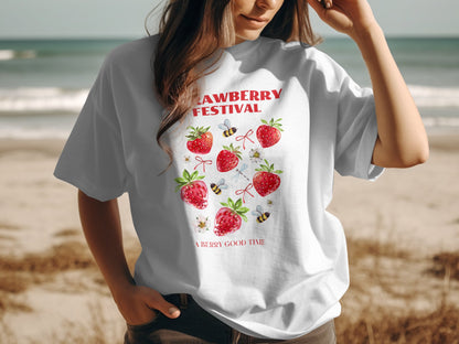 Strawberry Festival Graphic T-Shirt Casual Wear product