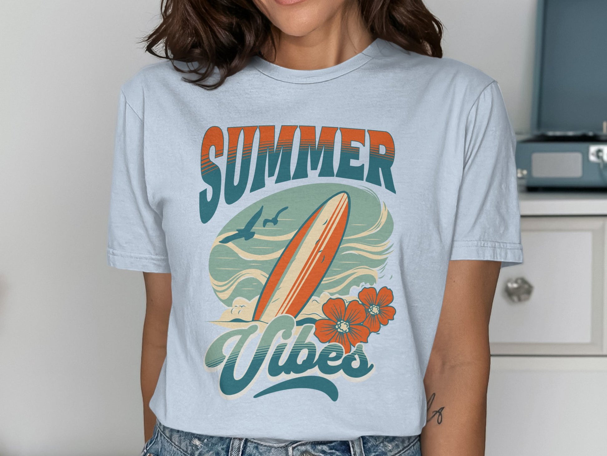 Summer Vibes Graphic Tee Casual Vintage product type