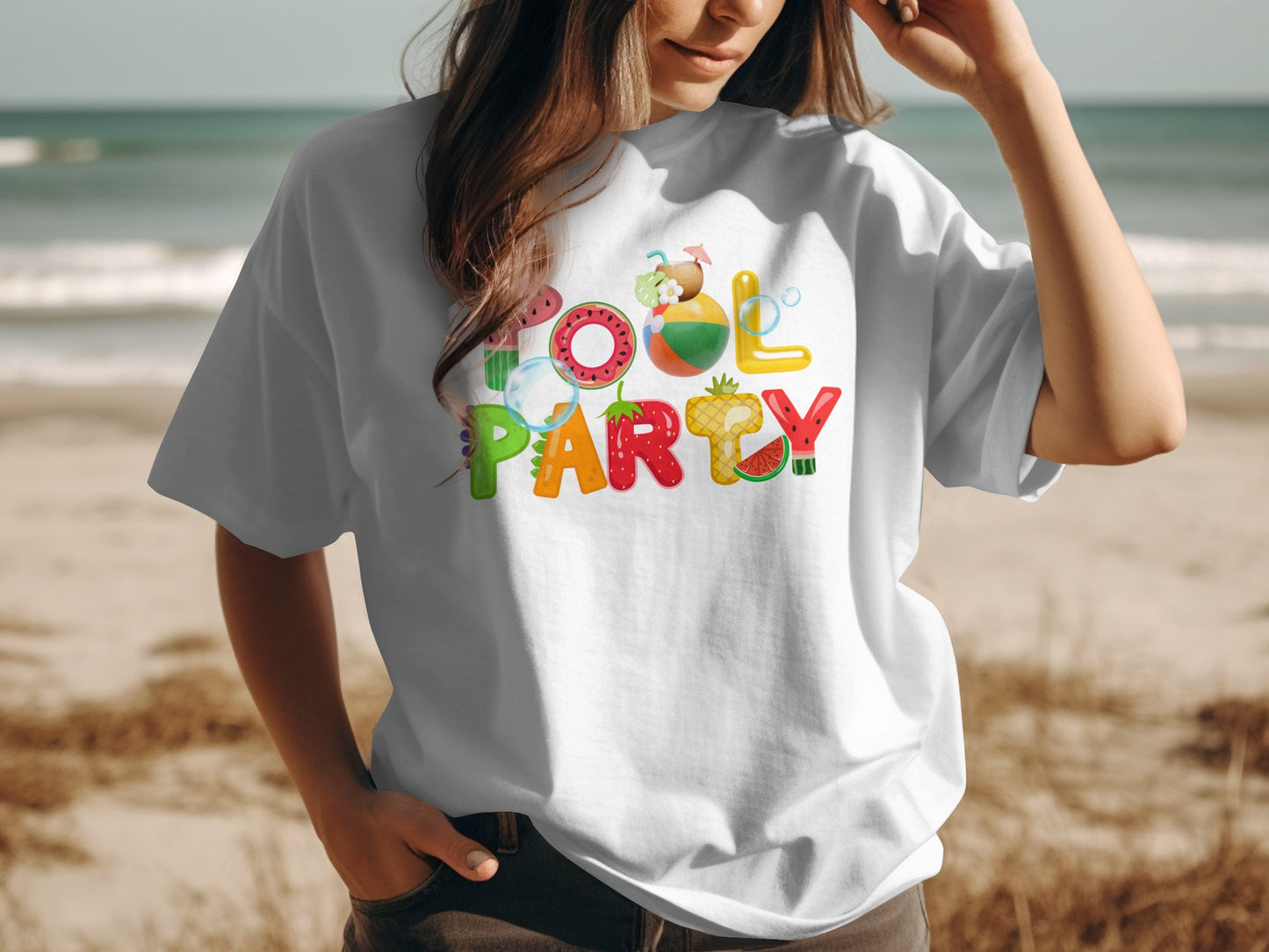 Pool Party Beach Fun Graphic T-Shirt product