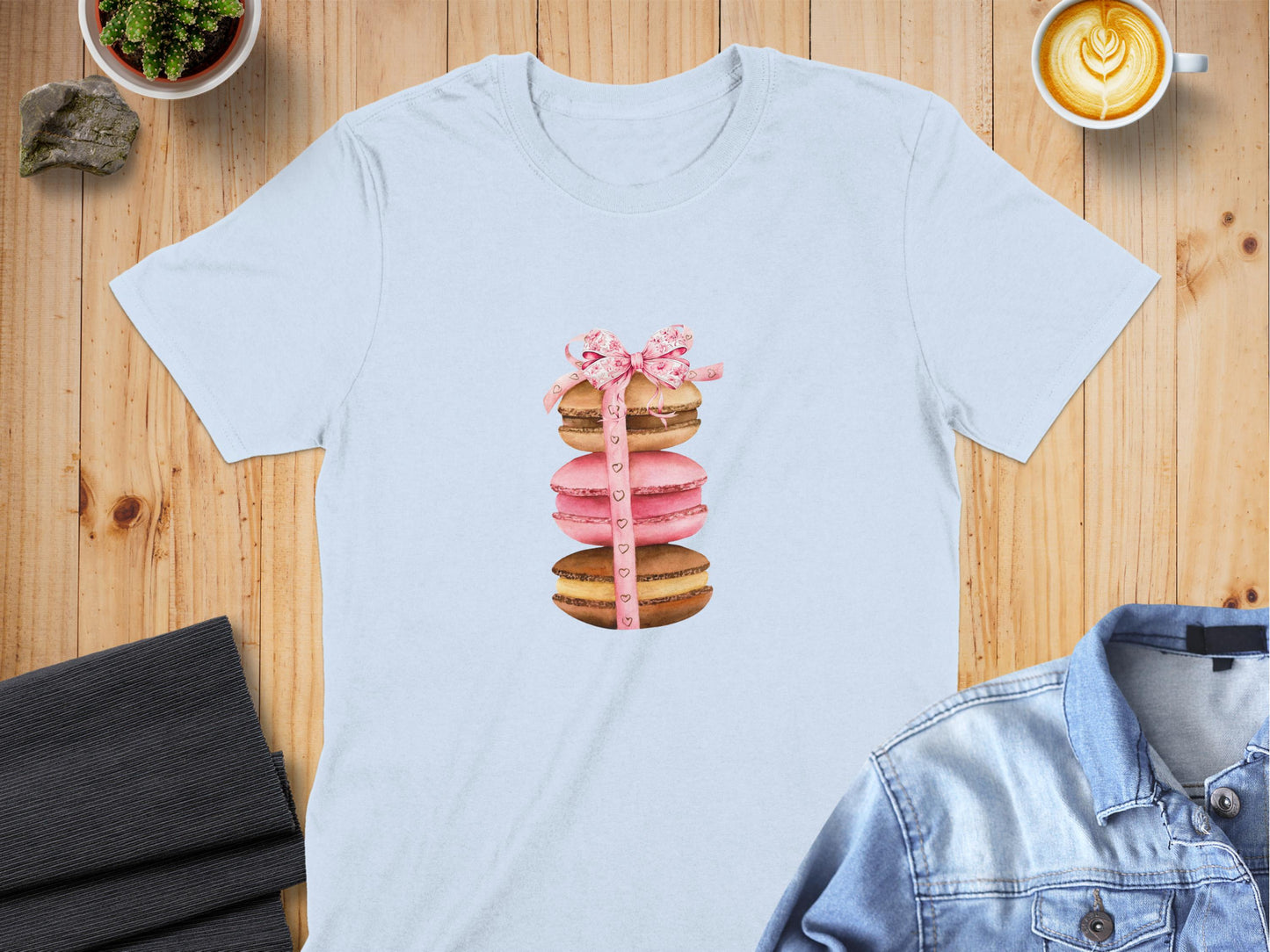 Cute Macaron Stack Graphic Design T-shirt product type
