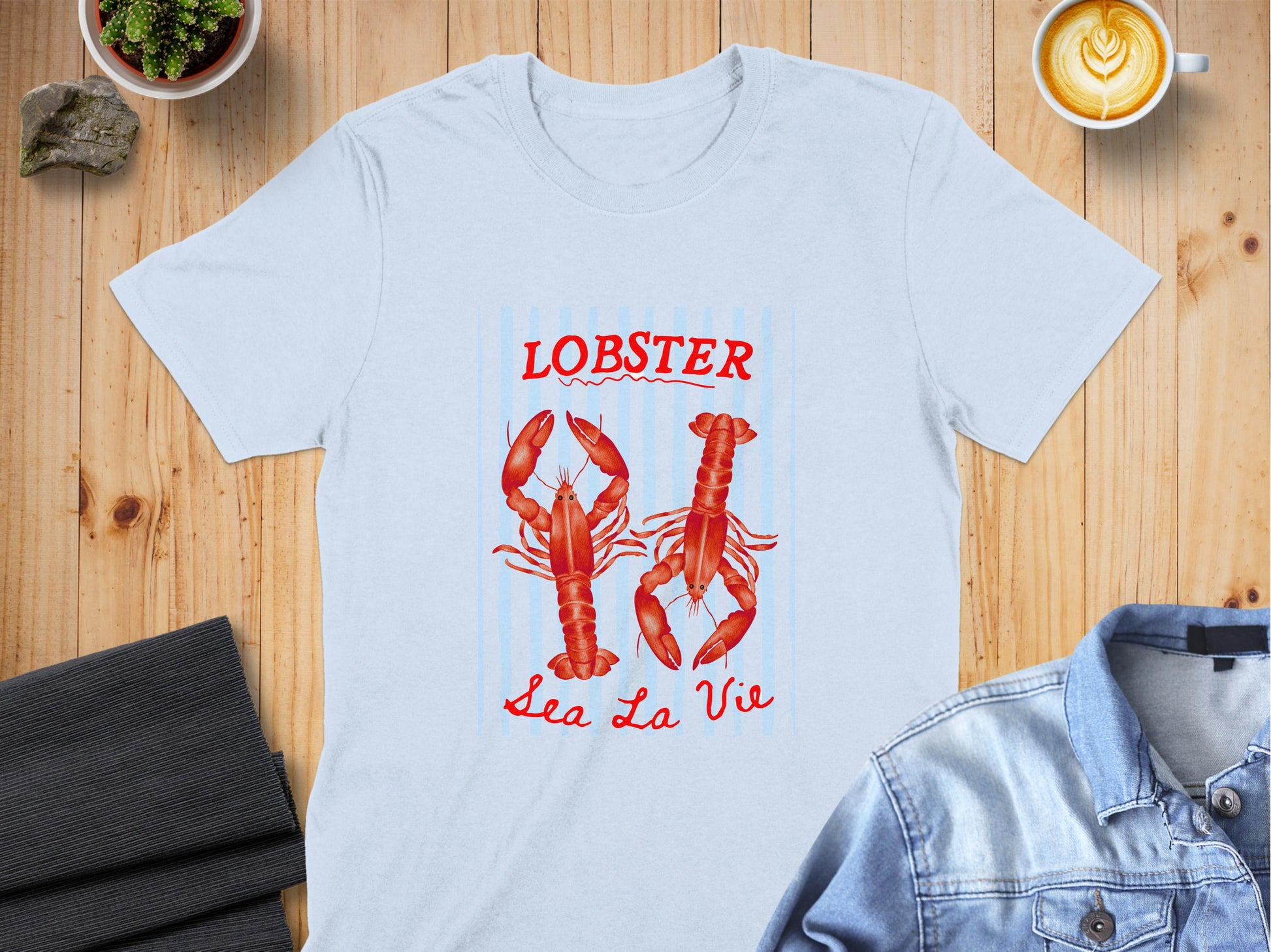 Lobster Sea La Vie Graphic Tees Shirt Product