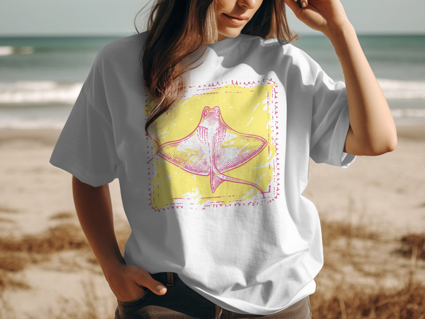 Stylish Stingray Art Graphic Design T-shirt product
