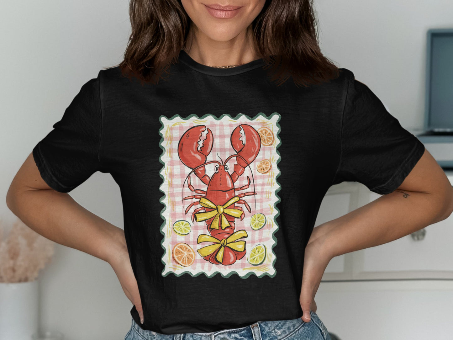 Lobster Graphic Black Tee with Short Sleeves product type