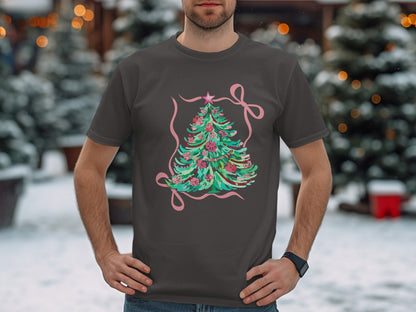 Festive Christmas Tree Design T-Shirt product type