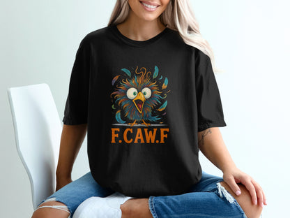 F.C.A.W.F Cartoon Owl Graphic Black T-Shirt product type