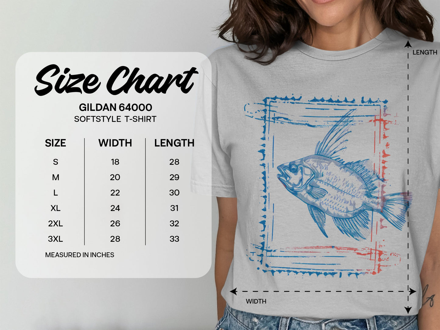 Fish Graphic Short Sleeve Softstyle T-Shirt product