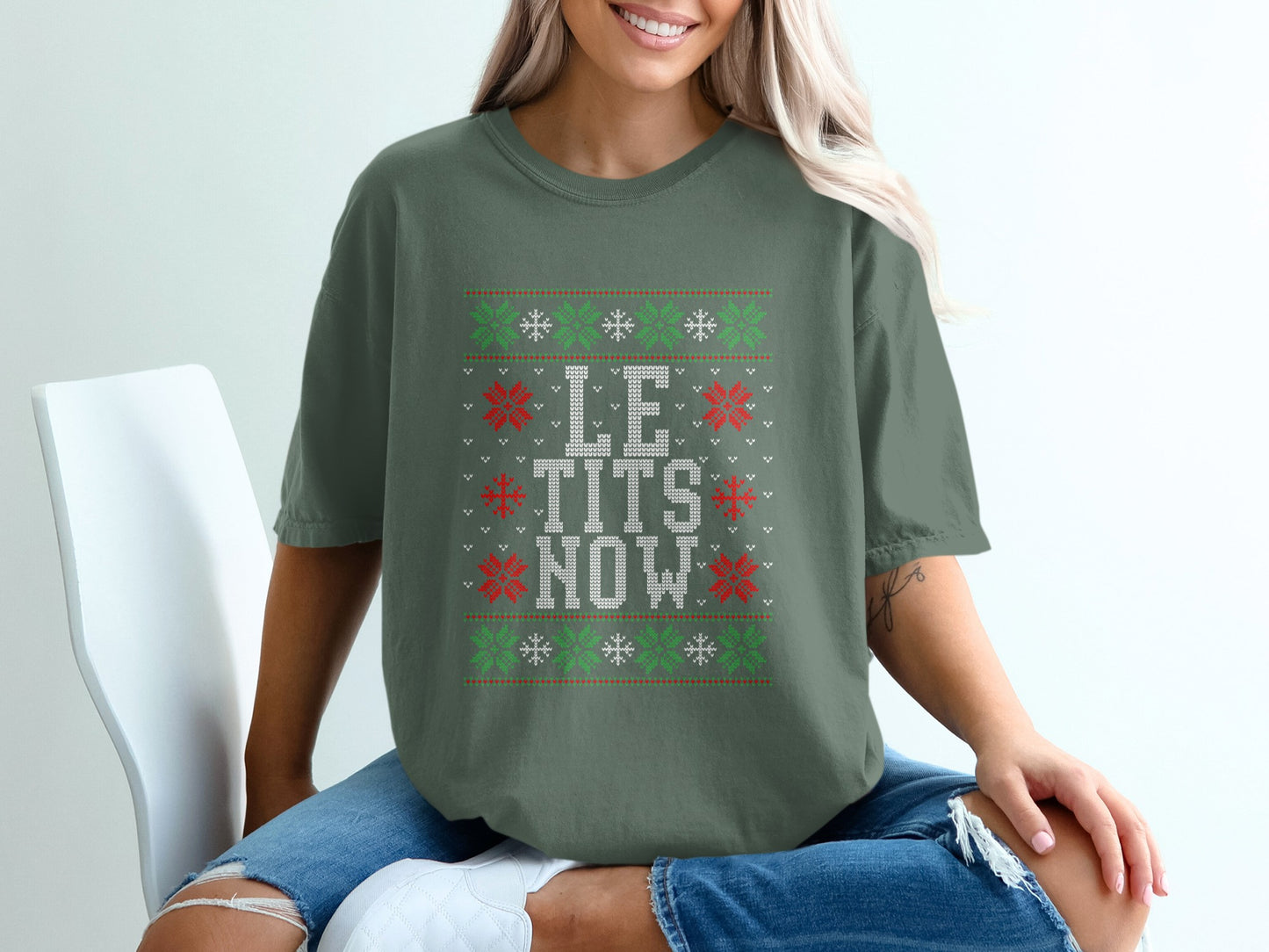 Festive Christmas Let It Snow Graphic Tee product type