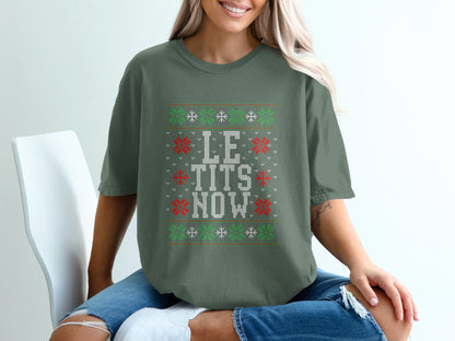 Festive Christmas Let It Snow Graphic Tee product type