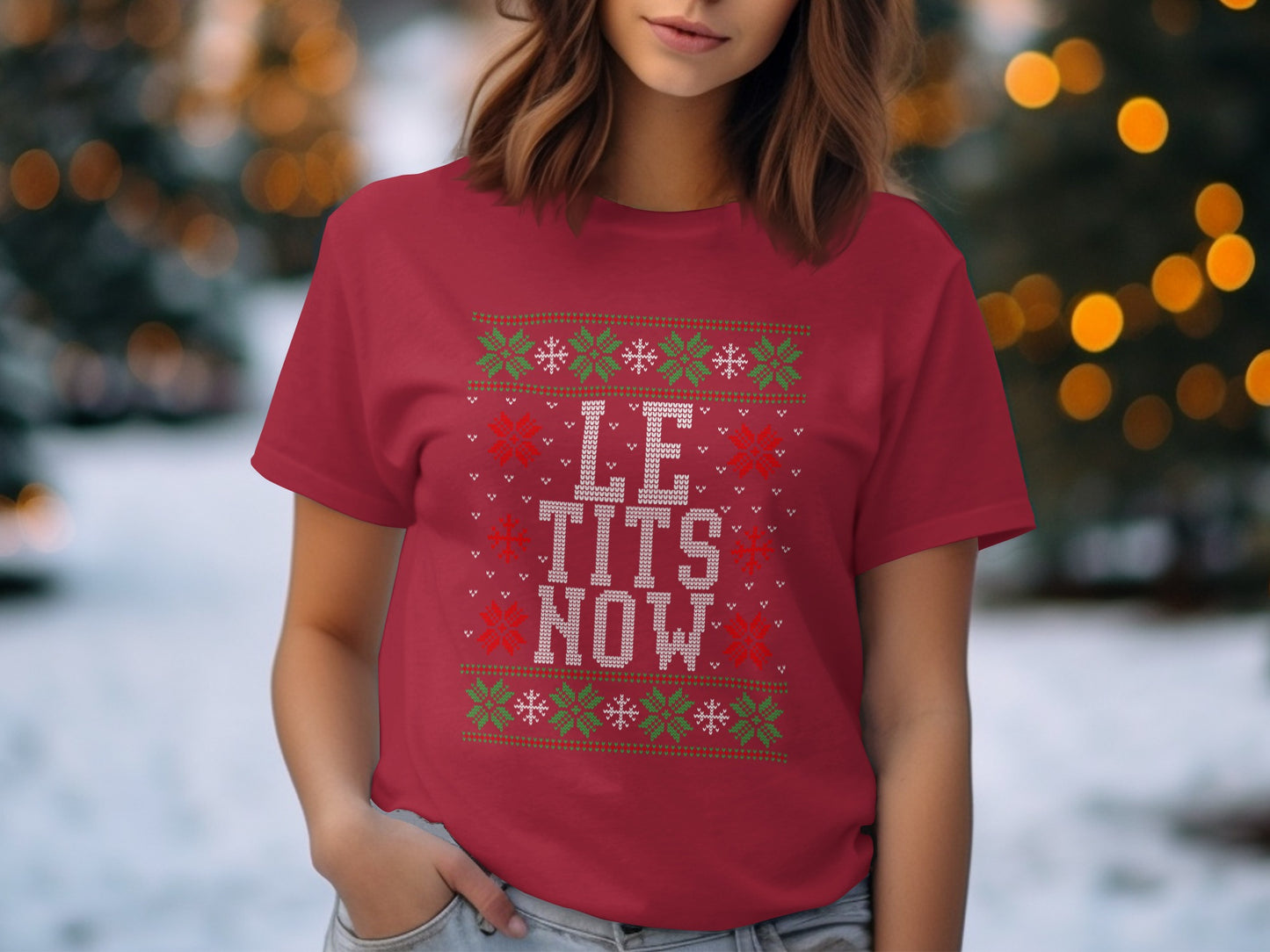 Festive Holiday Sayings Shirt Bright Casual Product