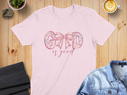 God Is Good Inspirational Graphic T-Shirt product type