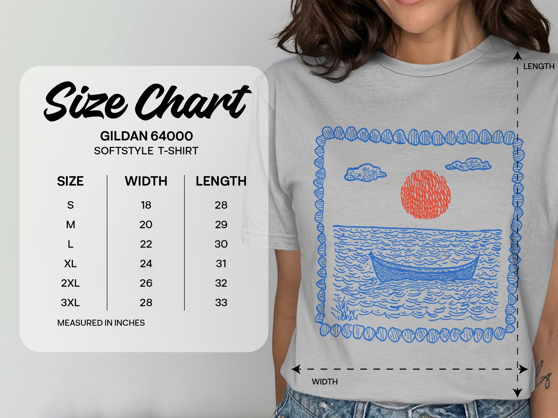 Landscape Graphic Design Gildan 64000 Softstyle T-shirt product