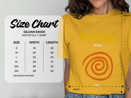 Miami Beach Spiral Pattern USA T-shirt product