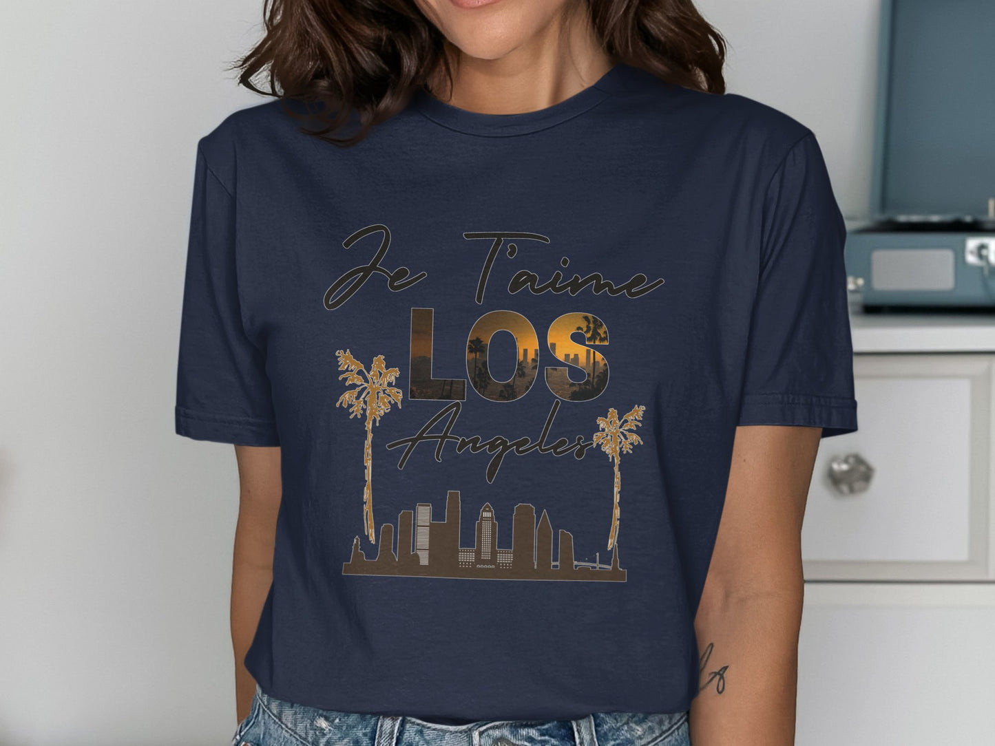 Je T'aime Los Angeles Skyline Graphic T-Shirt product