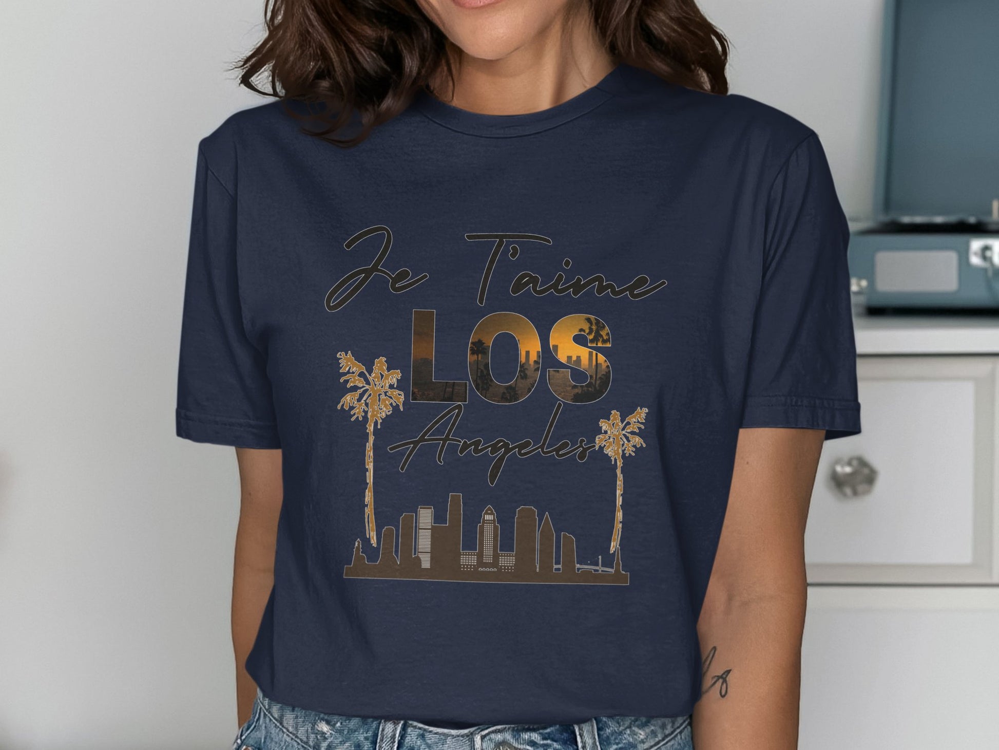Je T'aime Los Angeles Skyline Graphic T-Shirt product