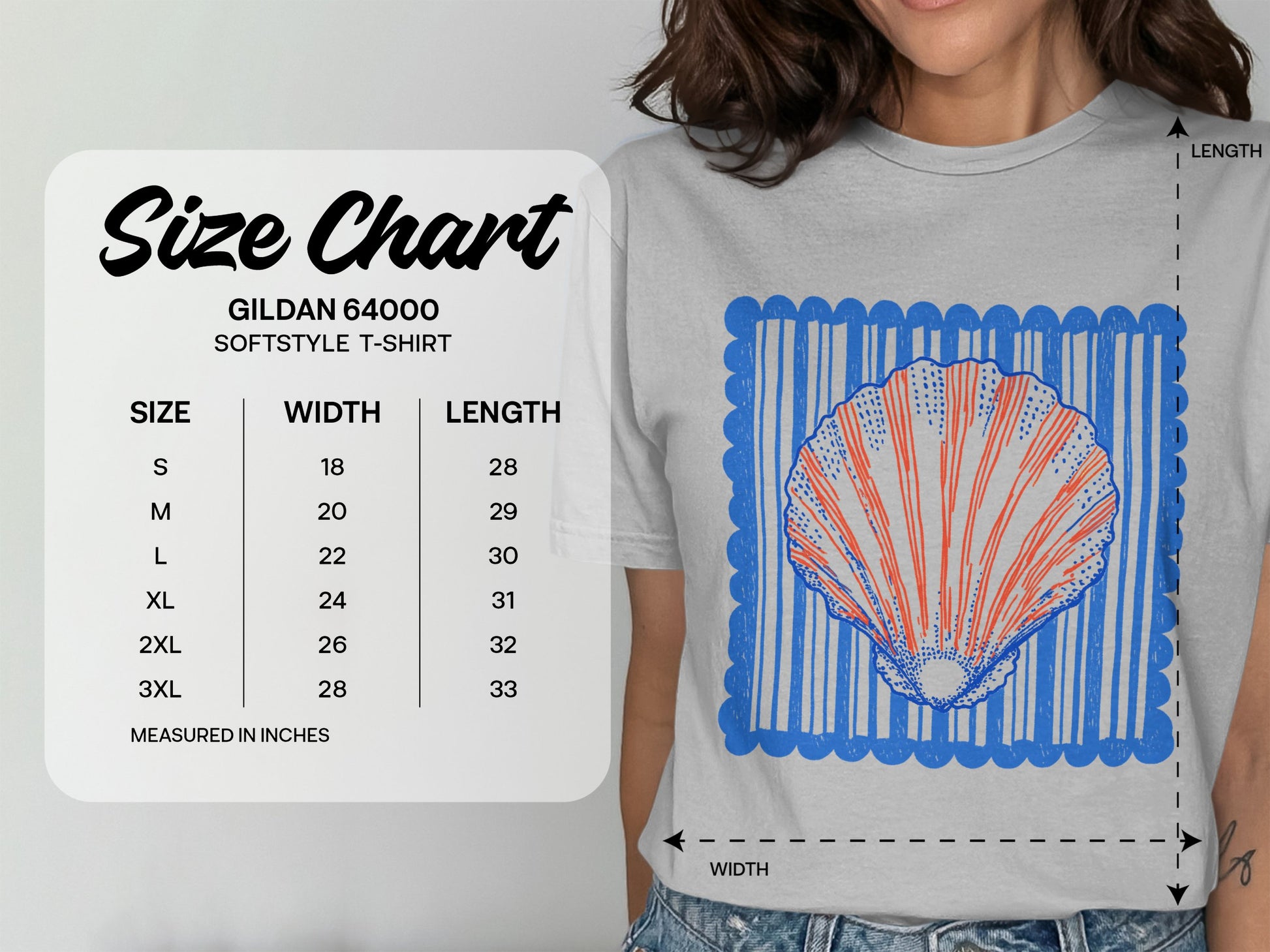 Artistic Shell Design Graphic Unisex T-Shirt product