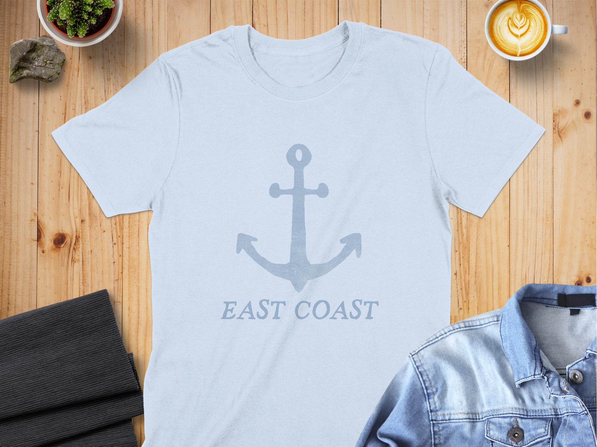 East Coast Anchor Graphic Tee Casual Clothing product