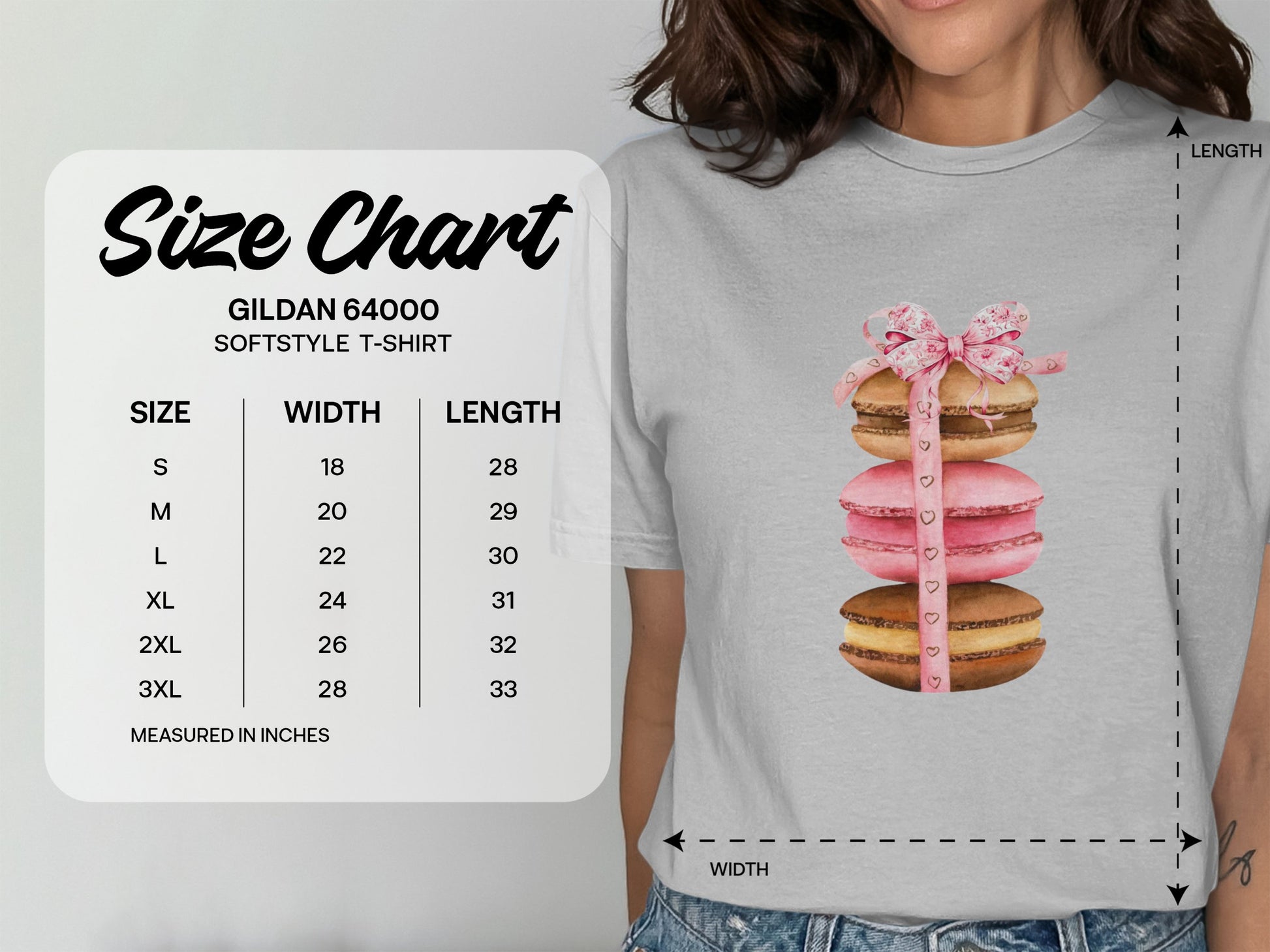 Colorful Macarons Design on SoftStyle T-Shirt product
