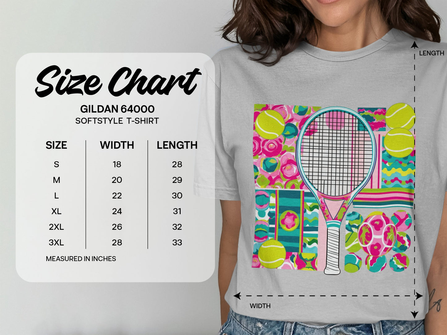 Vibrant Tennis Design Graphic for Sports T-Shirt product