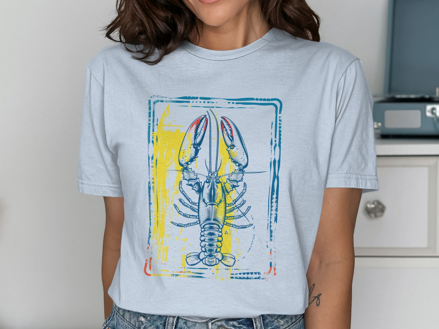 Artistic Lobster Graphic Design T-Shirt product type