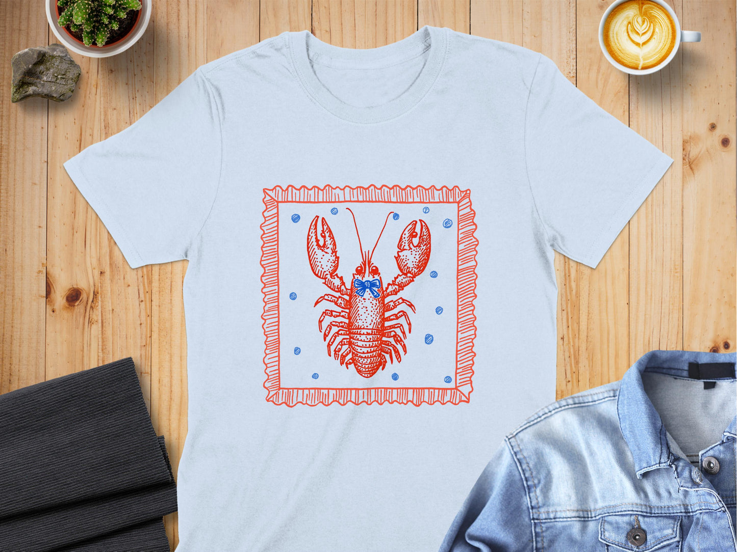 Vibrant Lobster Graphic Design T-Shirt product type