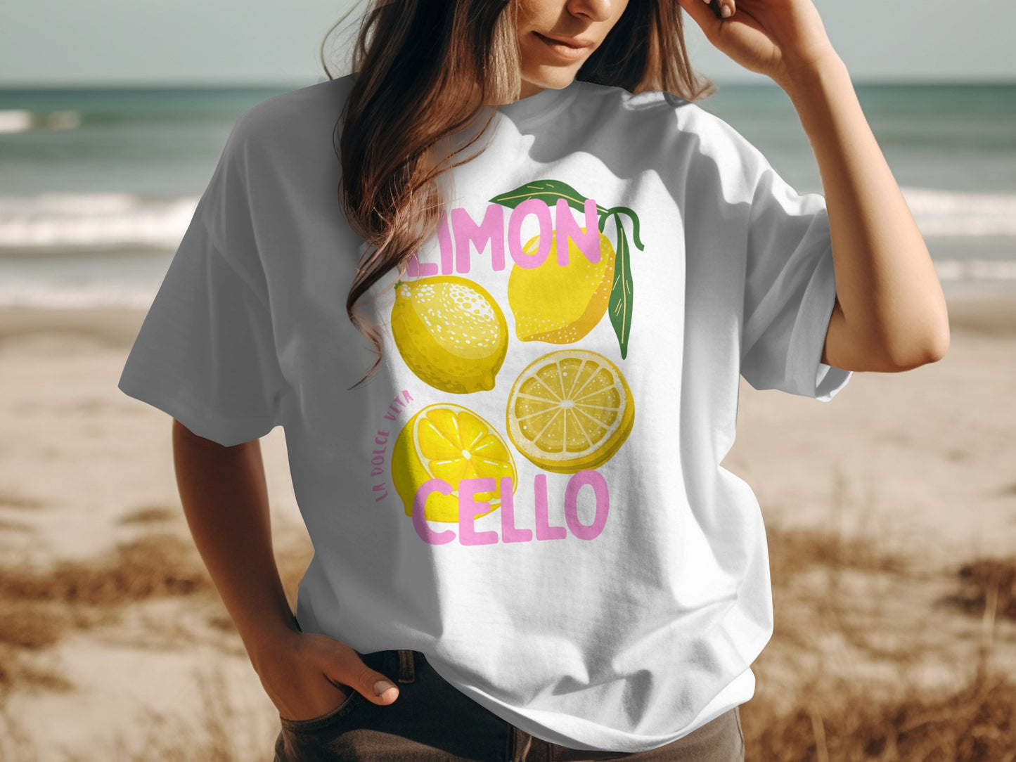 Lemon Cello Graphic Beach Vibes T-Shirt product